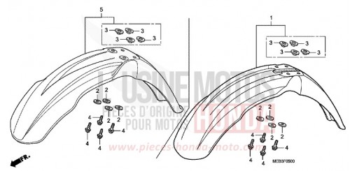 AILE AVANT CRF450R8 de 2008